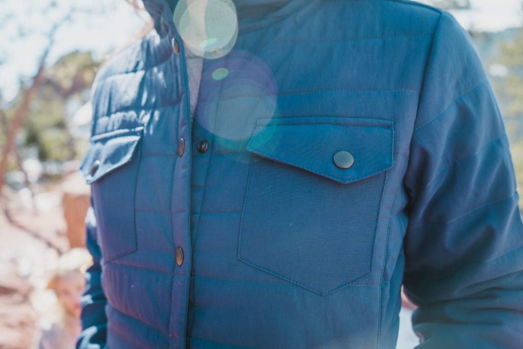 Huck Adventures reviews: United By Blue Bison Snap Jacket. Photo by Andrew Patra.