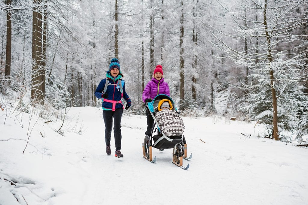 Moms who love snow sports