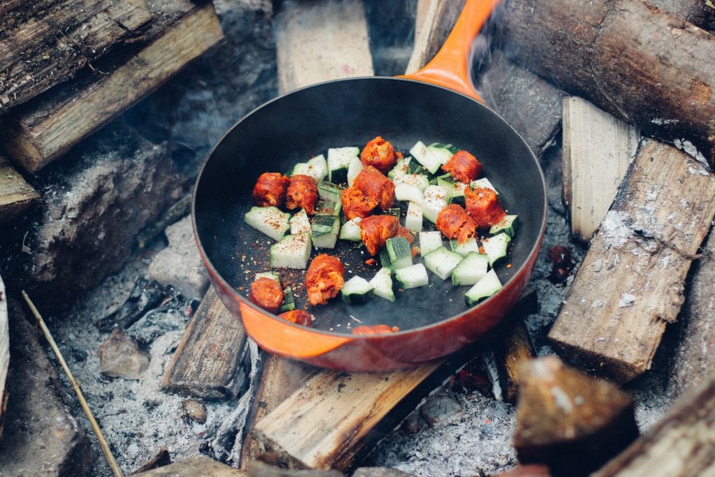 backpacking food ideas meat and veggies