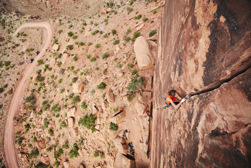 Crack Climbing in Moab