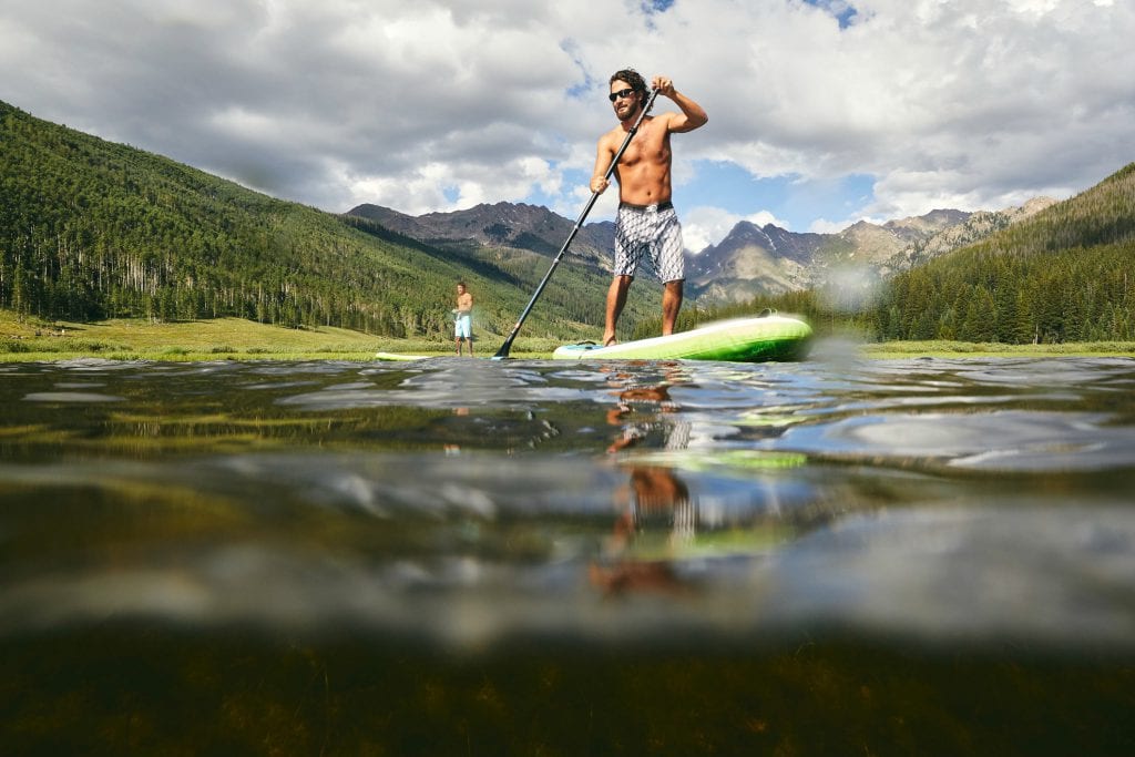 SUP in Vail, Colorado. Photo by Nic Daughtry