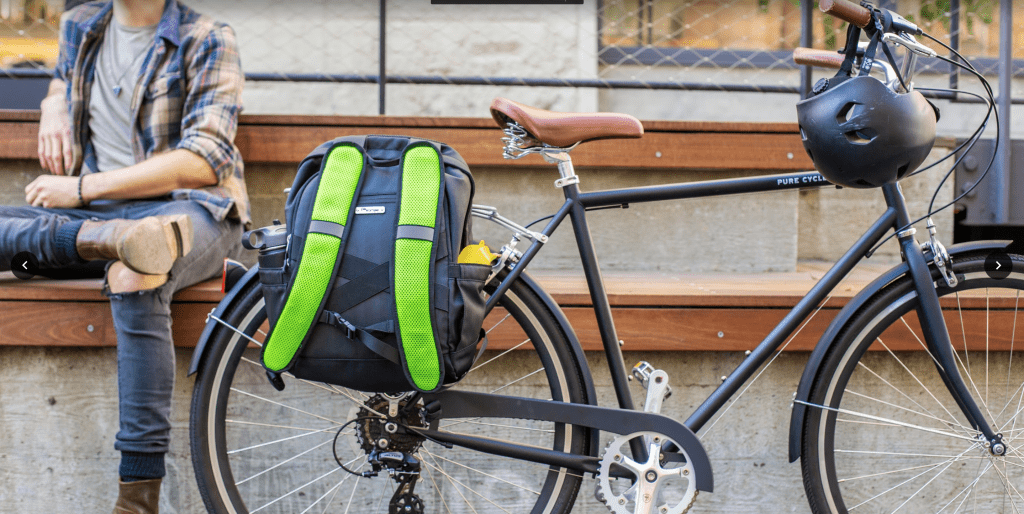 Bicycle backpack clearance pannier